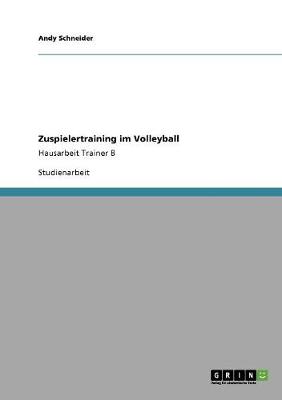 Book cover for Zuspielertraining im Volleyball