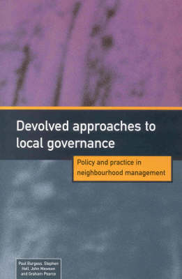 Book cover for Devolved Approaches to Local Governance