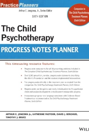 Cover of The Child Psychotherapy Progress Notes Planner