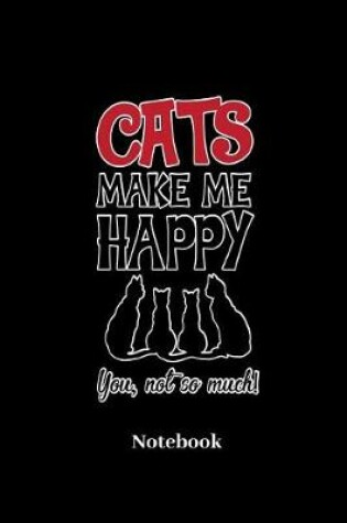 Cover of Cats Make Me Happy You Not So Much! Notebook