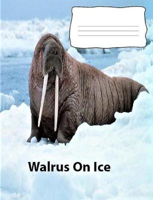 Book cover for Walrus On Ice wideruledlinepaper Composition Book