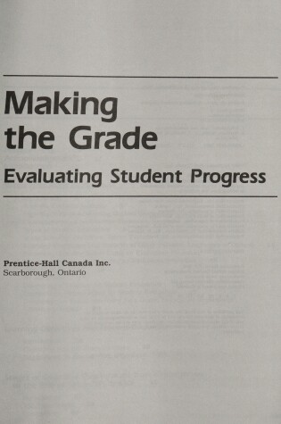 Cover of Making Grade