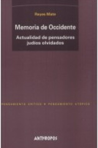 Cover of Memoria de Occidente