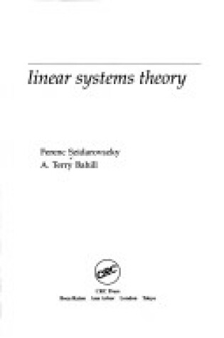 Cover of Linear Systems Theory