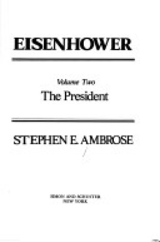 Cover of Eisenhower, the President
