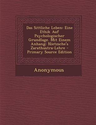 Book cover for Das Sittliche Leben