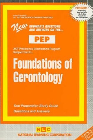 Cover of FOUNDATIONS OF GERONTOLOGY