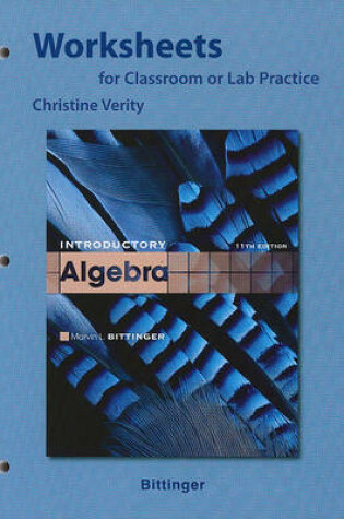 Cover of Worksheets for Classroom or Lab Practice for Introductory Algebra