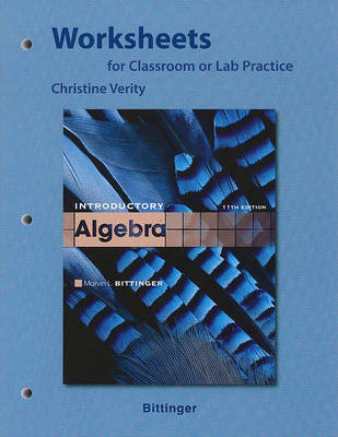 Book cover for Worksheets for Classroom or Lab Practice for Introductory Algebra