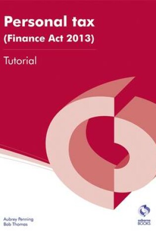 Cover of Personal Tax (Finance Act, 2013) Tutorial