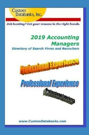 Cover of 2019 Accounting Managers Directory of Search Firms and Recruiters