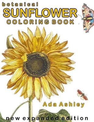 Book cover for Botanical Sunflower Coloring Book