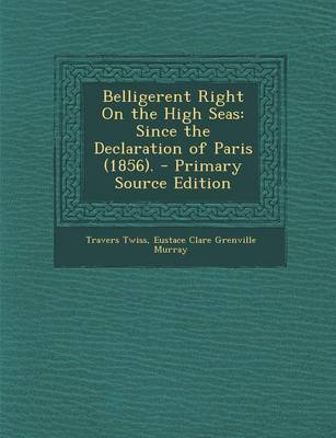 Book cover for Belligerent Right on the High Seas