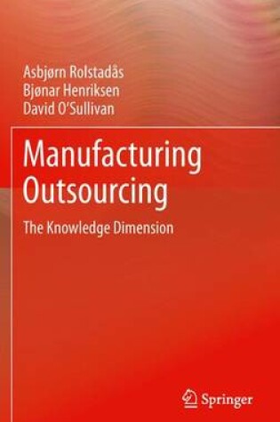 Cover of Manufacturing Outsourcing