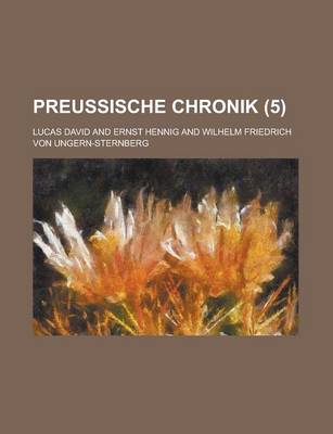 Book cover for Preussische Chronik Volume 5