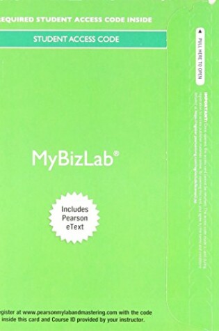 Cover of 2014 Mylab Intro to Business with Pearson Etext -- Access Card -- For Business