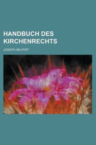 Cover of Handbuch Des Kirchenrechts