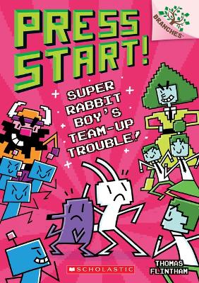 Book cover for Super Rabbit Boy's Team-Up Trouble!: A Branches Book