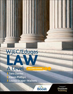 Book cover for WJEC/Eduqas Law A Level: Second Edition