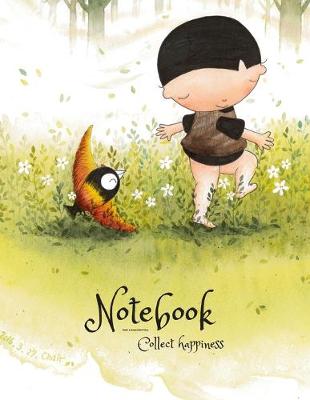 Book cover for Collect happiness notebook for handwriting ( Volume 1)(8.5*11) (100 pages)