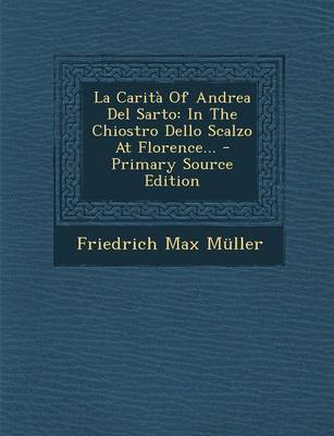 Book cover for La Carita of Andrea del Sarto