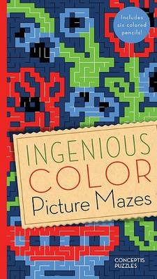 Book cover for Ingenious Color Picture Mazes