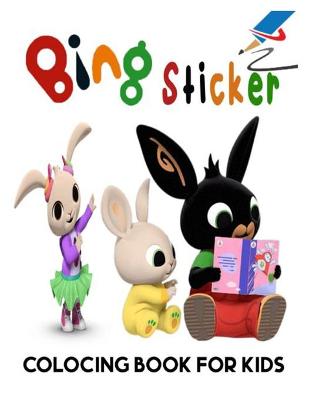 Book cover for Bing Sticker colocing book for kids