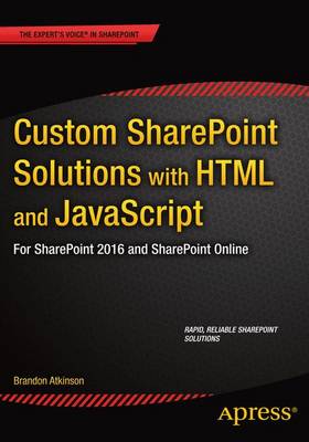 Book cover for Custom SharePoint Solutions with HTML and JavaScript