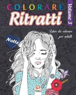 Book cover for Colorare Ritratti 3 - Notte