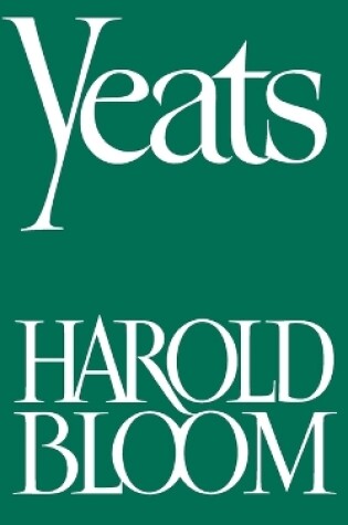 Cover of Yeats