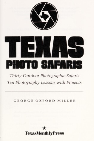 Cover of Texas Photo Safaris