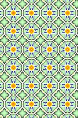 Book cover for Flower Mosaic Tile Journal Notebook - Sketchbook