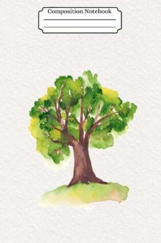 Cover of Composition Notebook Watercolor Tree Design Vol 20