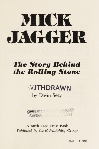 Cover of Mick Jagger