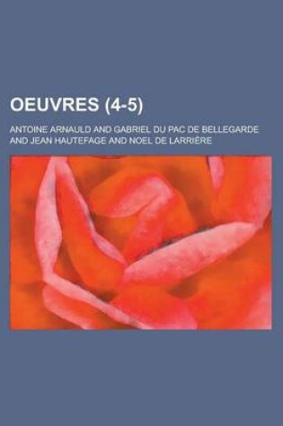 Cover of Oeuvres (4-5 )