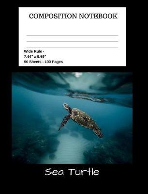 Book cover for Sea Turtle Composition Notebook