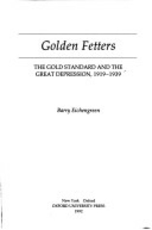 Cover of Golden Fetters