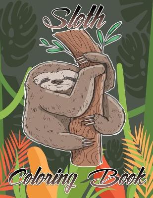 Book cover for Sloth coloring book