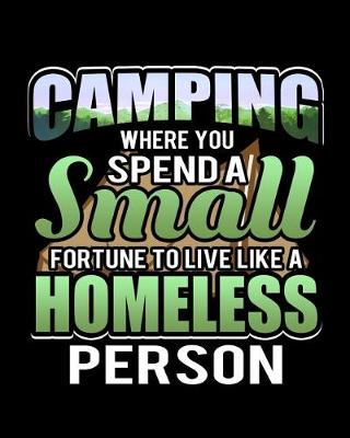 Book cover for Camping Where You Spend A Small Fortune To Live Like A Homeless Person