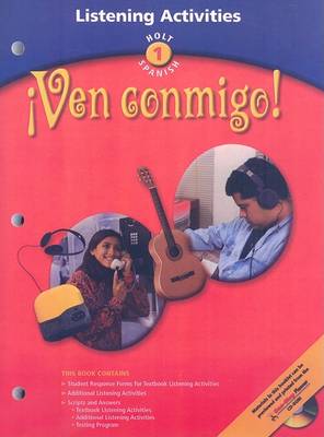 Book cover for Holt World Languages Destination Communication: Ven Conmigo!; Holt Spanish 1