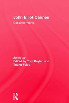 Book cover for J E Cairnes Collected Works V1