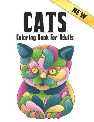Book cover for Cats New Coloring Book for Adults