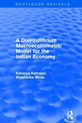 Book cover for A Disequilibrium Macroeconometric Model for the Indian Economy