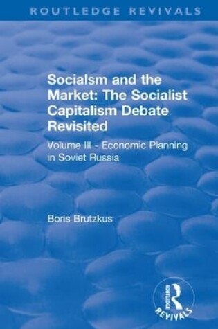 Cover of Revival: Economic Planning in Soviet Russia (1935)