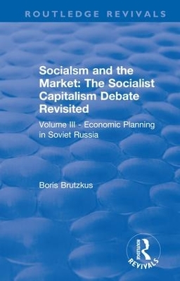 Book cover for Revival: Economic Planning in Soviet Russia (1935)