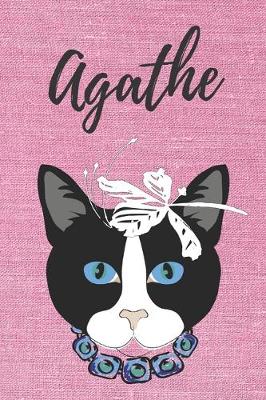 Book cover for personalisiertes Notizbuch Katze / Journal / Malbuch / Tagebuch / Kritzelbuch / DIN A5 / Geschenk Agathe