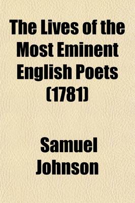 Book cover for The Lives of the Most Eminent English Poets (Volume 2)