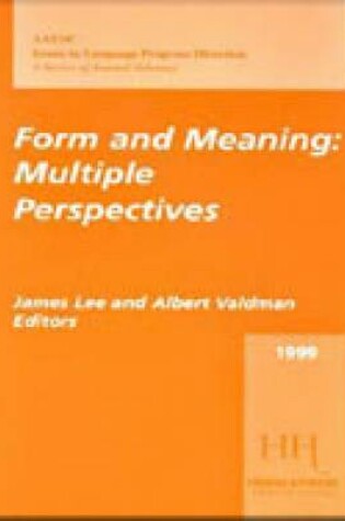 Cover of Form and Meaning