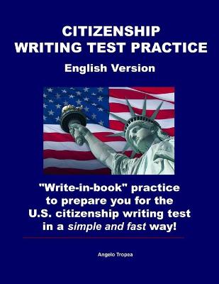 Book cover for Citizenship Writing Test Practice English Version