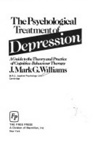 Cover of Psychological Treatment Depres